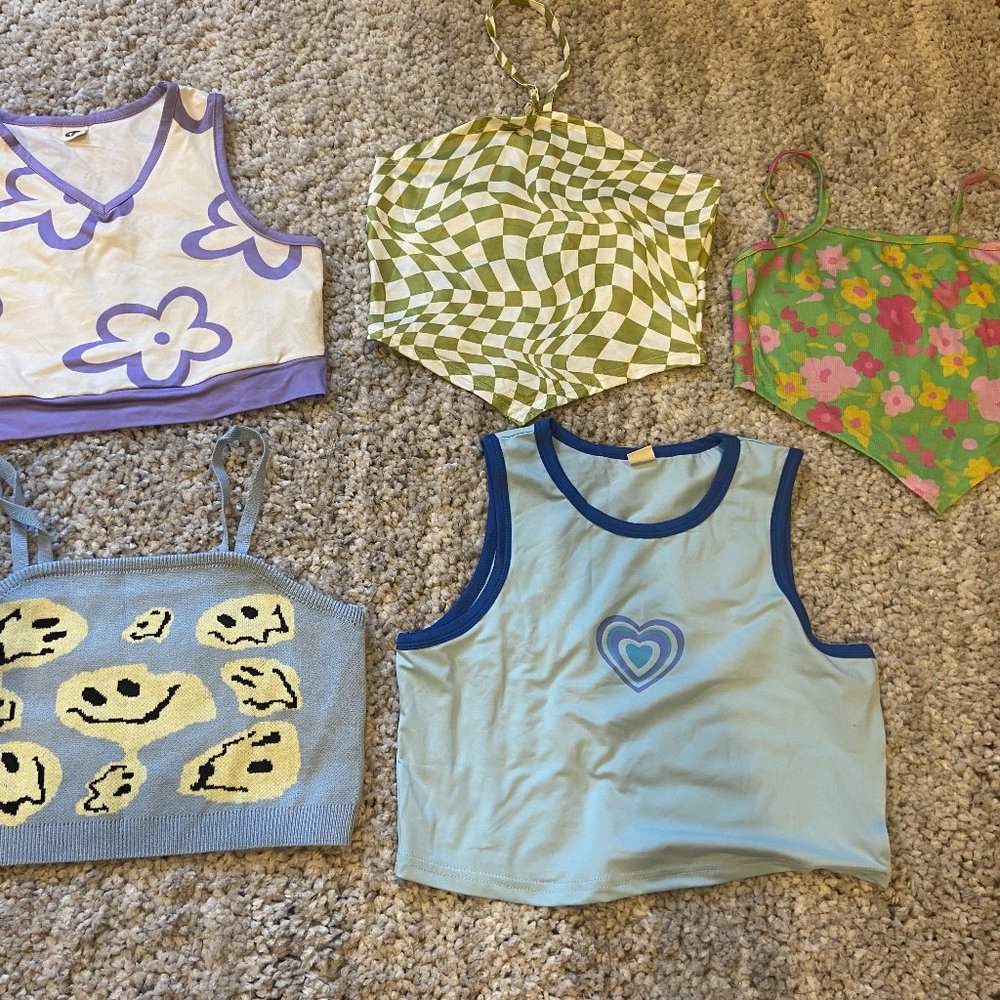 tops for summer -adorable bundle of 5 - brand new